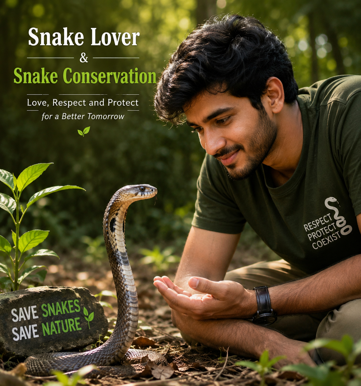 Snake lover and snake conservation
